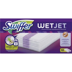 Swiffer Lingettes Wetjet de Nettoyage pour Sols x10 Lingettes