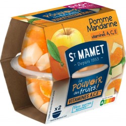 ST MAMET Le pouvoir des fruits ACE Pomme Mandarine 2x113g 226g