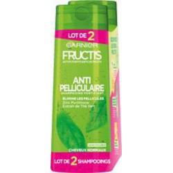 Shampooing vert Fructis Anti-pelliculaire 2x250ml