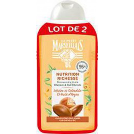 Le Petit Marseillais Shampooing Calendula & Argan 2x250ml