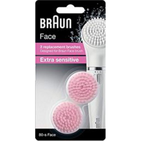 BRAUN RECHARGE FACE SENSITIVE x2 brossettes