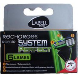 LABELL RECHARGE.RAS.6 LAMES X4 boîte 4 recharges