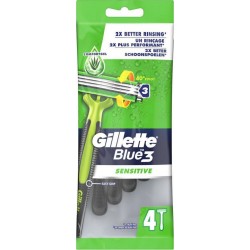 GILLETTE GILL RAS JET BLUE3 SENSITIVEX4 paquet 4 rasoirs