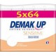 Demak'Up Cotons Démaquillants Sensitive DIsques 5x64 5 paquets 64