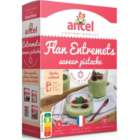 Ancel Préparation dessert flan entremets pistache 200g