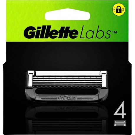 GILLETTE X4 LAMES LABS 4 recharges