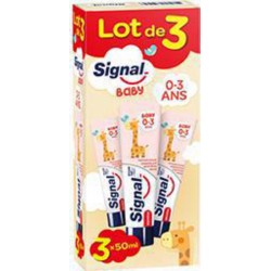 Signal Bentifrice baby 0-3ans 3x50ml Signal x3 tubes 50ml