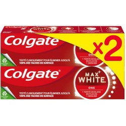 Colgate Dentifrice blancheur Max White One 2x75ml x2 tubes 75ml - 150ml