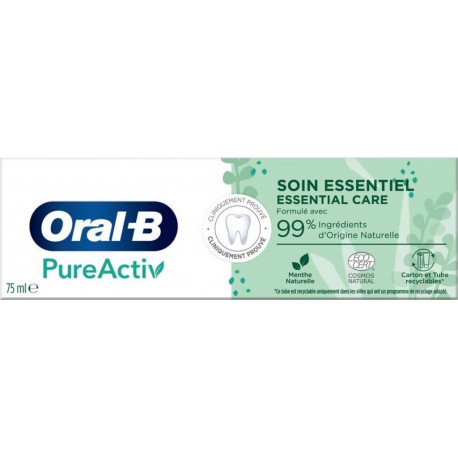 Oral-B Dentifrice Manual Pure Active Essential 75ml