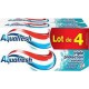 Aquafresh Dentifrice Triple protection Blancheur 4x75ml x4 tubes 300ml