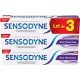 Sensodyne Dentifrice Soin gencives 24h 3x 75ml 3 tubes 75ml - 225ml