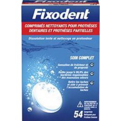 FIXODENT COMP.NETTOYANT X54 boîte 54 comprimés