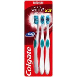 COLGATE COLG.BAD 360 XP WHITE MED X3 3 brosses à dents
