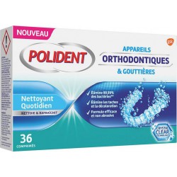 POLIDENT PLD ORTHODONTIQUE X36 boîte 36 comprimés