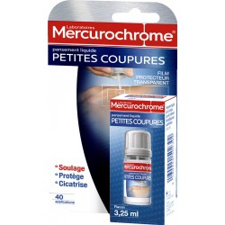Mercurochrome Pansement liquide petites coupures flacon 3.25ml