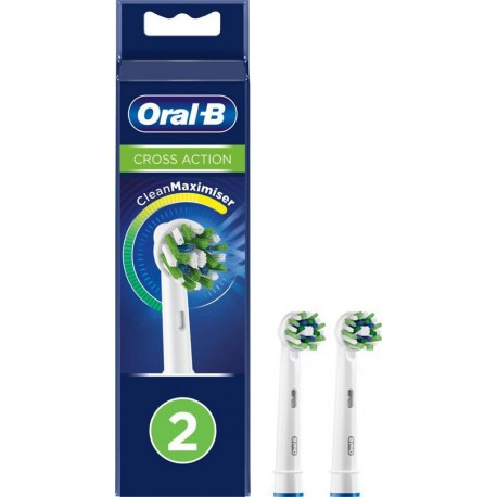 Oral-B Oral B Brossettes Cross Action 2x2 brossettes boîte 2 brossettes