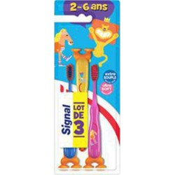 Signal Brosse à dents Kids 2-6 ans Extra souple x3