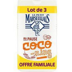 Le Petit Marseillais Douche crème au beurre de coco 3x250ml x3 flacons x 250ml - 750ml
