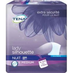 Tena Serviette lady silhouette Night M x8 paquet 8