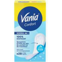 Vania Protège-slips Confort Fresh Normal x28 boîte 28