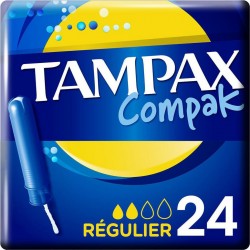 Tampax Tampon Compak Régulier -X24 boîte 24
