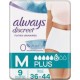 ALWAYS DISCREET CULOTT.M 0%X9 paquet 9 culottes