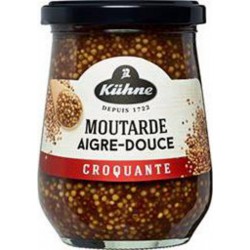KUHNE MOUTARDE AIGRE-DOUCE CROQUANTE 250g