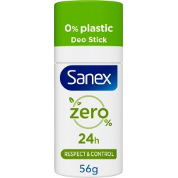 Sanex Déodorant solide Zéro 0% respect & control 56g
