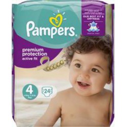 Pampers Couches Active Fit T4  8-16Kg x24 changes paquet 24