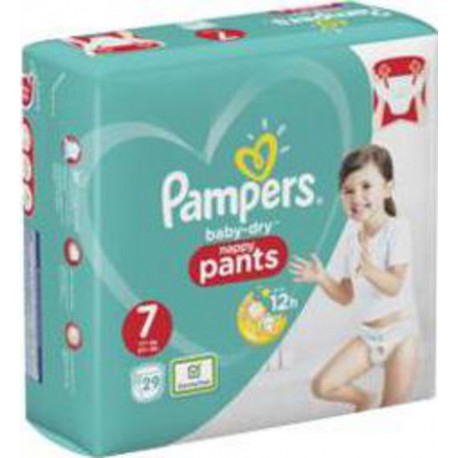 PAMPERS BABY DRY PANTS GT T7 X29 paquet 29 culottes