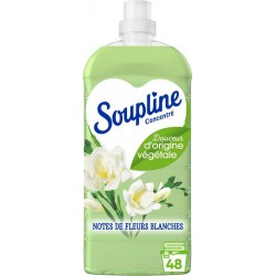 Soupline Adoucissant concentré Notes de fleurs blanches 1,2L