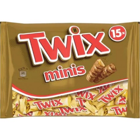 TWIX MINI BARRE CROQUANTE CARAMEL CHOCOLAT AU LAIT 333g