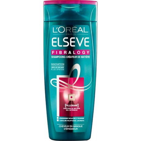 L'Oréal Paris Elseve Fibralogy Shampooing Créateur de Matière Cheveux en Manque d’Épaisseur 250ml (lot de 4)