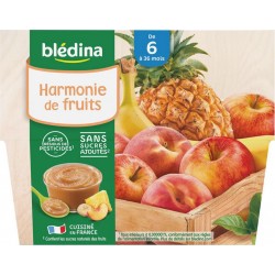 Blédina Harmonie de Fruits 4x100g