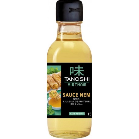 TANOSHI VIETNAM SAUCE POUR NEMS ET ROULEAUX DE PRINTEMPS BOUTEILLE VERRE 150ML 1CT SAUCE POUR NEM