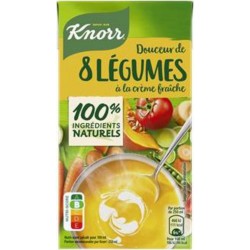 KNORR SOUPE DOUCEUR 8 LEGUMES à la Crème Fraîche 50cl (lot de 2)
