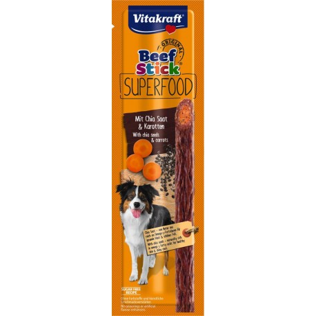 VITAKRAFT VITA BEEF STICK CAROTTE&CHIA CHIEN 25g