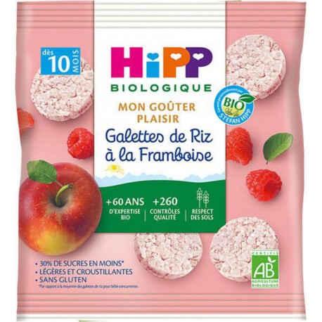 Hipp Galettes de riz Bio A la framboise 30g