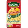 Panzani Pâtes Les 3 Minutes Coquillettes 500g (lot de 3)