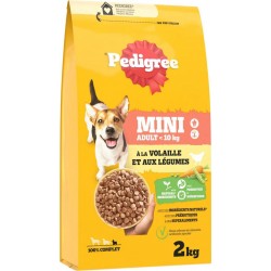 PEDIGREE CROQUETTES MINI ADULT -10Kg VOLAILLE LEGUMES 2Kg