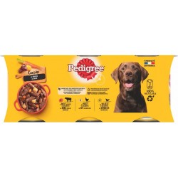 Pedigree 3 Variétés Les Cuisinés en Sauce aux Petits Légumes pour chiens 3x800g 2.4Kg