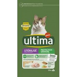 Ultima croquettes pour chat stérilisé protection urinaire Poulet 1,5Kg