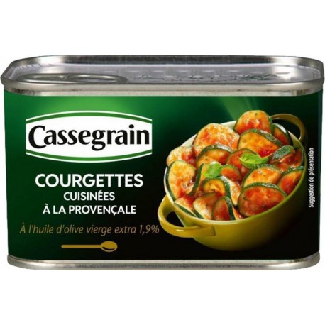 Cassegrain Courgettes Cuisinées à la Provençale à L’huile d’Olive 375g