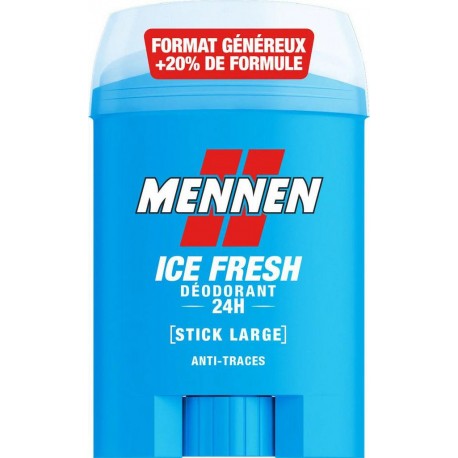 MENNEN ICE FRESH DEODORANT STICK LARGE 24H HOMME MENTHE 60ml