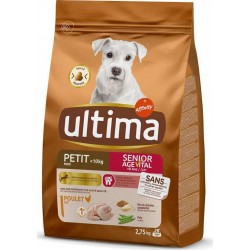 ULTIMA Croquettes au poulet pour chien mini senior Agevital +8ans 2.75Kg