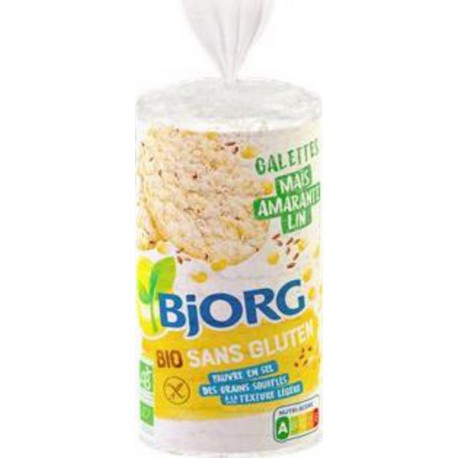 Bjorg Galette bio Maïs Amarante Lin 150g