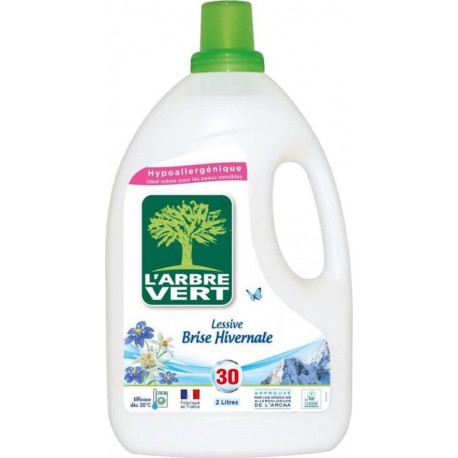 L’Arbre Vert Hypoallergénique Lessive Brise Hivernale 2L (lot de 2)