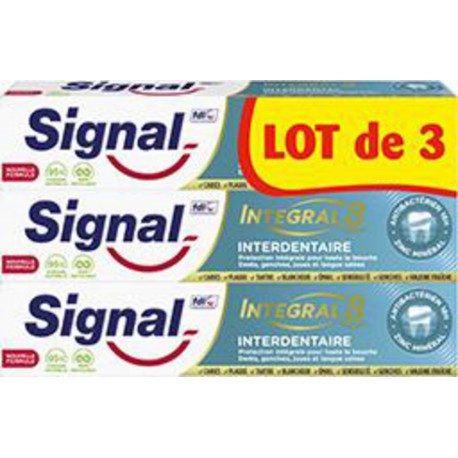 NC 3X75ML I8 INTERDENTAI SIG x3 dentifrices 75ml - 225ml