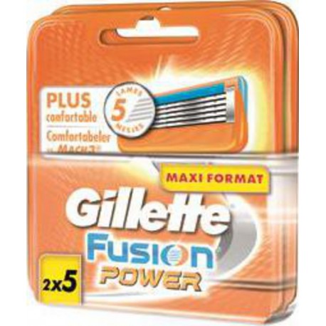 NC GILLETTE LAMES FUSION 5+5 2 boîtes 5 lames