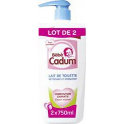 NC CADUM BB LAIT TOIL.2X750M 2 flacons 750ml